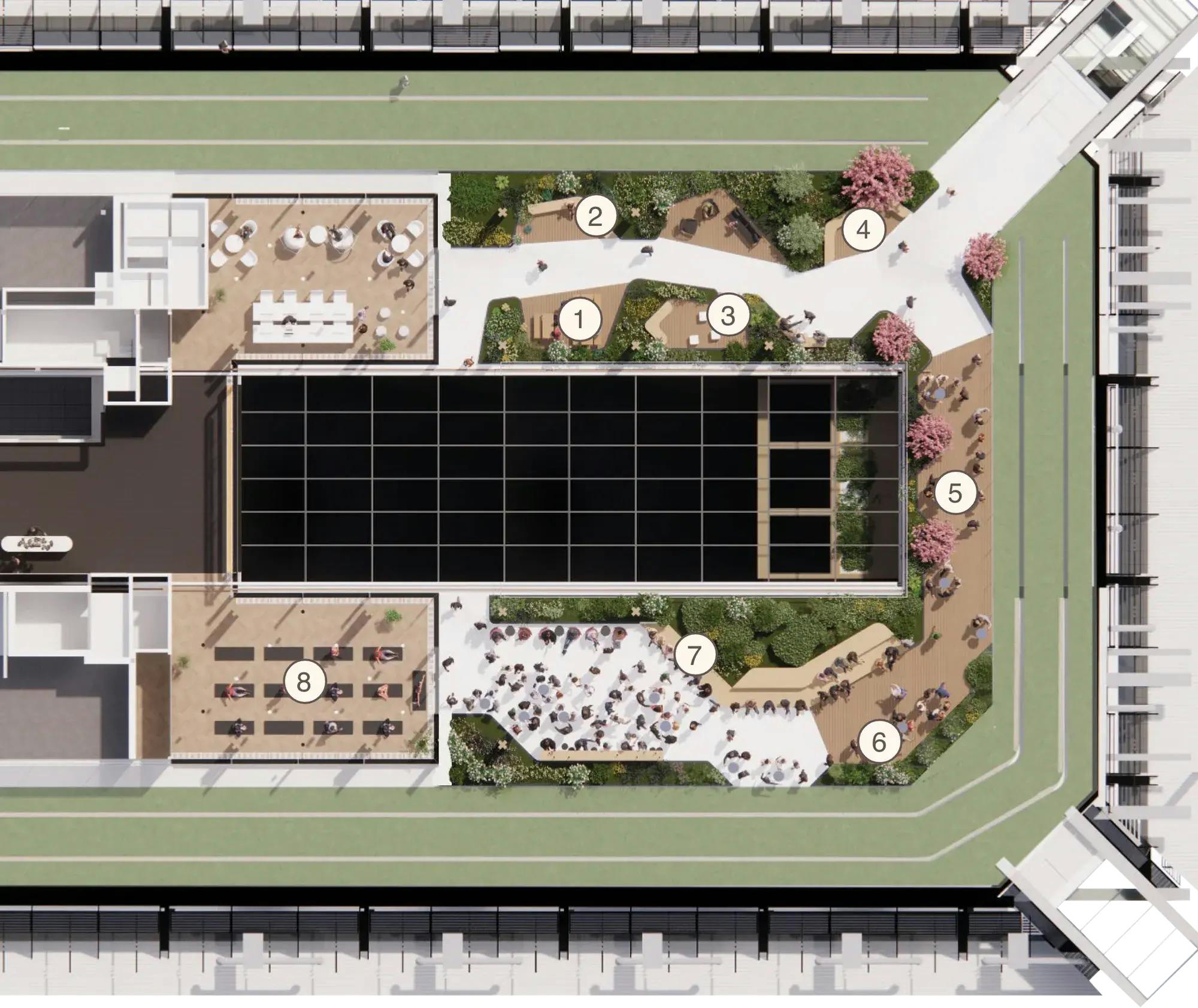 Terrace aerial plan